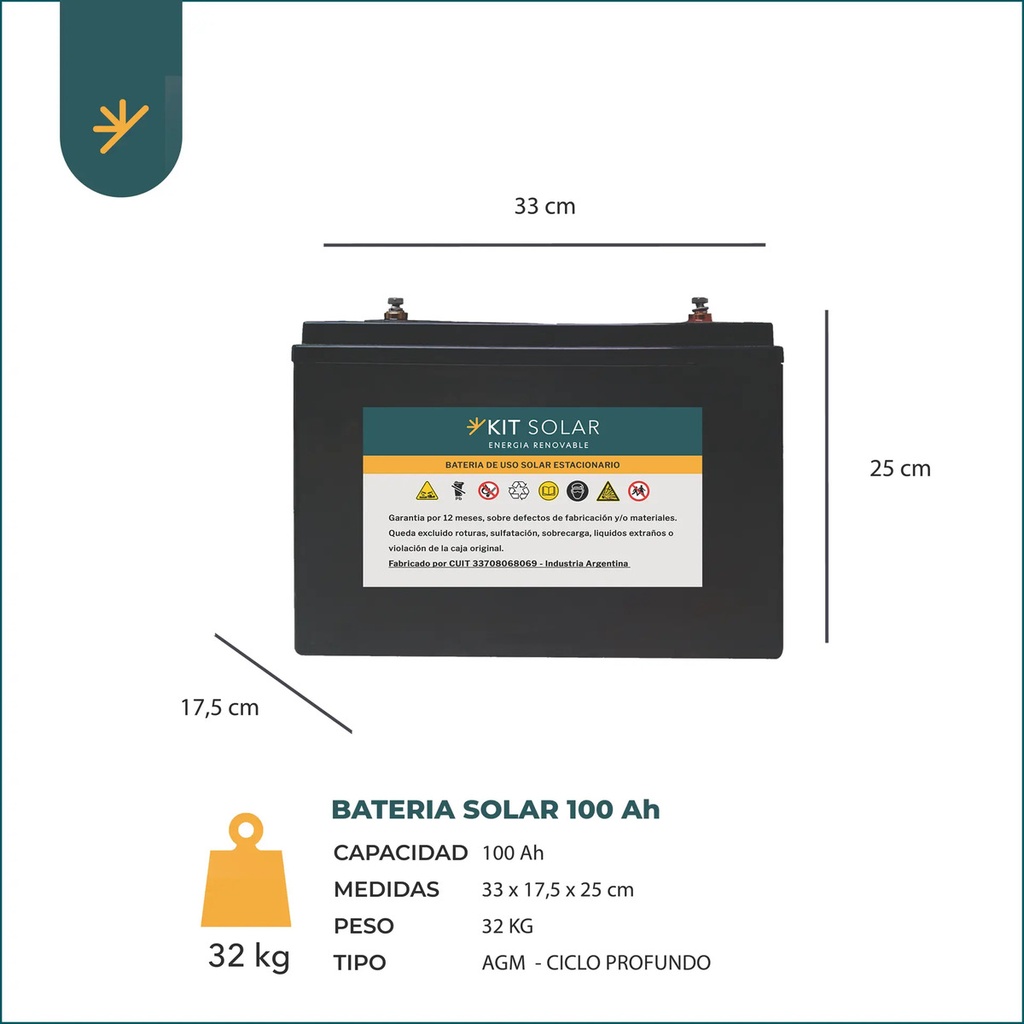 Kit Solar Off Grid 3000w Bateria Agm Policristalino Casas