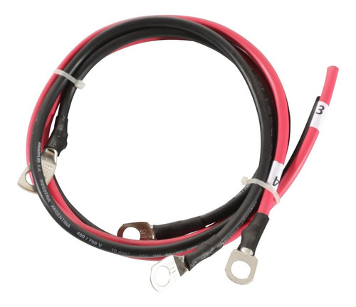 Cable Baterias 2 x 1 x 10mm x 2m C/Terminal