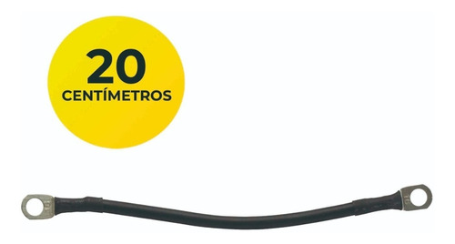 Cable Baterias Puente 1 x 16mm x 20cm C/Terminal