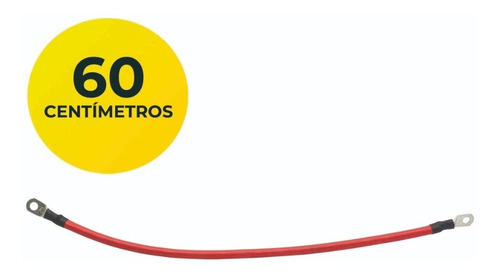 Cable Baterias Puente 1 x 10mm x 60cm C/Terminal
