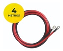 Cable Baterias 2 x 1 x 25mm x 4m C/Terminal