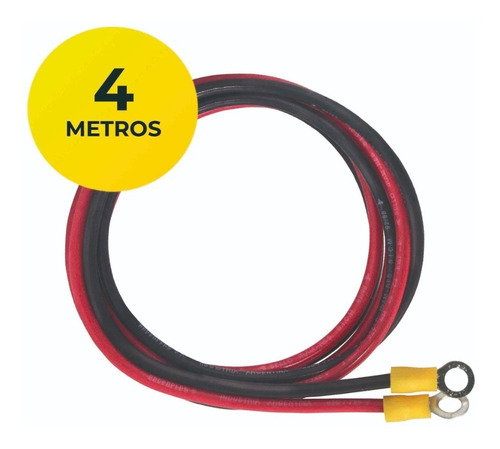 Cable Baterias 2 x 1 x 10mm x 4m C/Terminal